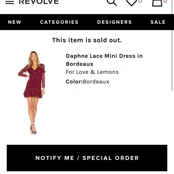 For Love and Lemons Daphne Dress REVOLVE